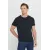 Мужская черная футболка Slim Fit с круглым вырезом ALTINYILDIZ CLASSICS, Reňk: Gara, Ölçeg: S, 3 image