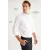 Мужская рубашка Oxford белая с пуговицами на воротнике, Slim Fit ALTINYILDIZ CLASSICS, Цвет: Белый, Размер: S, изображение 2