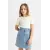 Детская футболка для девочек Slim Fit с круглым вырезом DeFacto, Цвет: Экрю, Размер: 8-9 лет