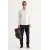 Мужская рубашка бело-хаки из хлопка Oxford, дышащая, Slim Fit, узкая, с итальянским воротником и принтом ALTINYILDIZ CLASSICS, Цвет: Белый, Размер: S, изображение 2
