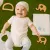 Комплект для малышей с рисунком звёздочек, 5 предметов NewBaby, Цвет: Белый, Размер: 3-6 мес