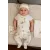 Комплект для малышей с рисунком жирафа и слоника, 5 предметов  NewBaby, Цвет: Белый, Размер: 0-3мес.