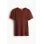 Футболка приталенная H&M, Цвет: Коричневый, Размер: XL, изображение 3