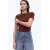 Футболка приталенная H&M, Цвет: Коричневый, Размер: M, изображение 2
