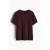 Футболка хлопковая H&M, Цвет: Бордовый, Размер: XS, изображение 4