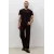 Футболка Slim Fit с V-образным вырезом H&M, Цвет: Черный, Размер: L