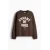 Свитшот с надписью H&M, Цвет: Коричневый, Размер: XS, изображение 4