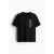 Футболка Loose Fit с принтом H&M, Цвет: Черный, Размер: XS, изображение 8