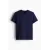 Футболка Slim Fit с V-образным вырезом H&M, Цвет: Темно-синий, Размер: S, изображение 6