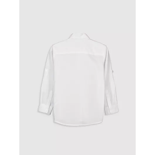 Рубашка LC Waikiki, Цвет: Белый, Размер: 11-12 лет, изображение 3