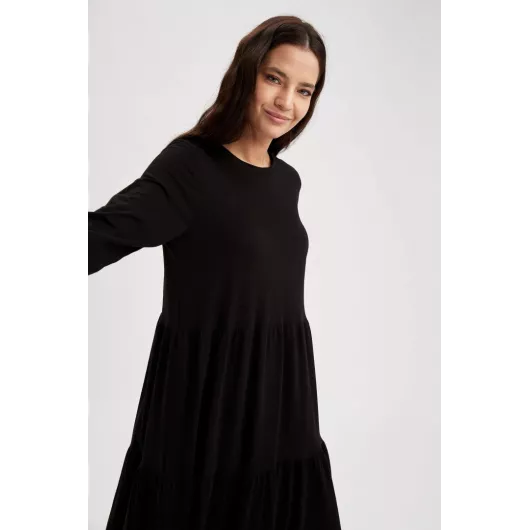 Платье DeFacto, Цвет: Черный, Размер: S, изображение 8