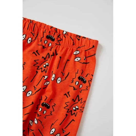 Пижамный комплект DeFacto, Цвет: Оранжевый, Размер: 3-4 года, изображение 8