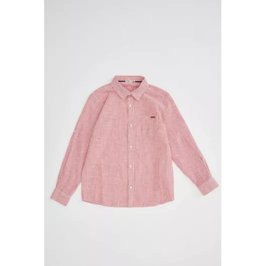 Рубашка DeFacto, Цвет: Розовый, Размер: 8-9 лет, изображение 8