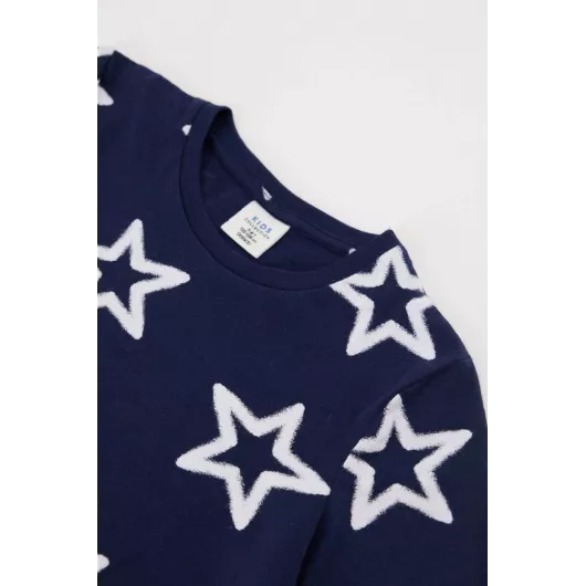 Пижамный комплект DeFacto, Цвет: Темно-синий, Размер: 4-5 лет, изображение 8