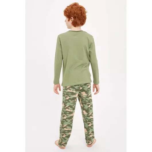Пижамный комплект DeFacto, Цвет: Зеленый, Размер: 3-4 года, изображение 4