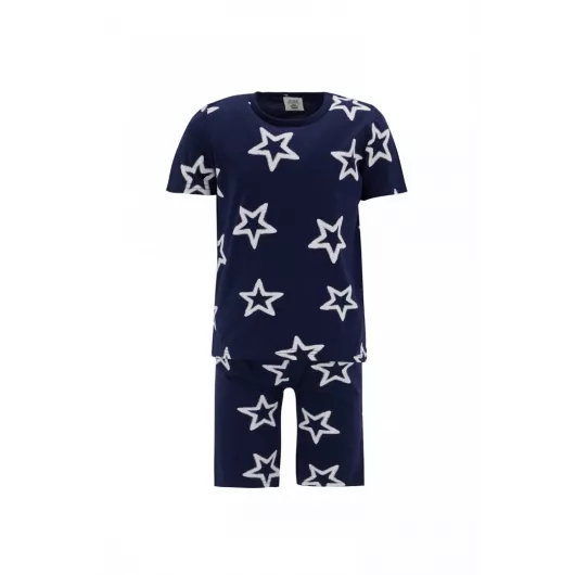 Пижамный комплект DeFacto, Цвет: Темно-синий, Размер: 4-5 лет, изображение 4