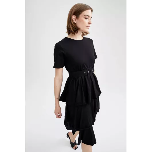 Платье DeFacto, Цвет: Черный, Размер: M