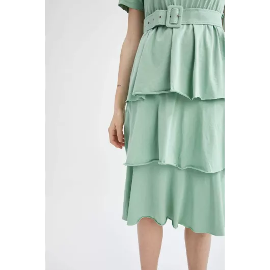 Платье DeFacto, Цвет: Зеленый, Размер: L, изображение 2