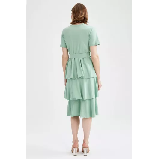 Платье DeFacto, Цвет: Зеленый, Размер: M, изображение 4