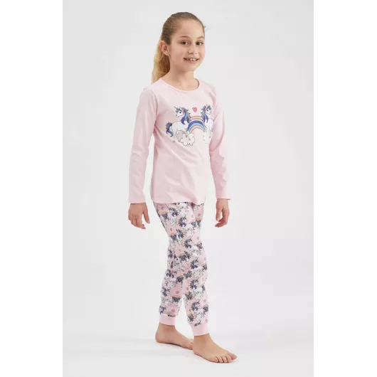 Пижамный комплект DeFacto, Цвет: Розовый, Размер: 3-4 года