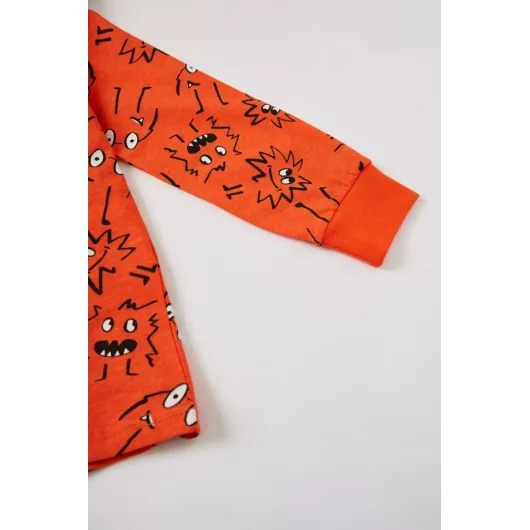 Пижамный комплект DeFacto, Цвет: Оранжевый, Размер: 3-4 года, изображение 7