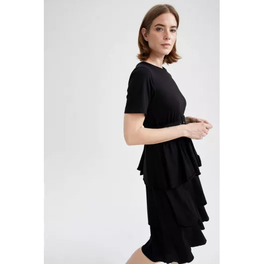 Платье DeFacto, Цвет: Черный, Размер: S, изображение 11