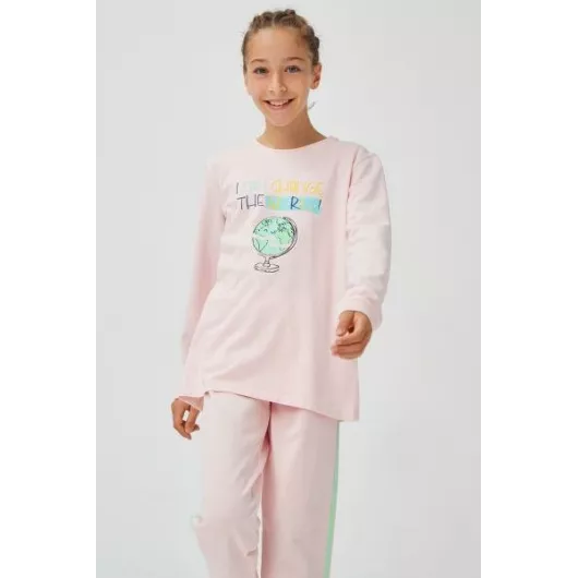 Пижама (комплект) Penti, Цвет: Розовый, Размер: 9-10 лет, изображение 4