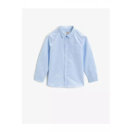 Рубашка Koton, Цвет: Голубой, Размер: 5-6 лет