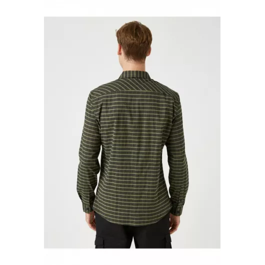 Рубашка Koton, Цвет: Зеленый, Размер: M, изображение 4