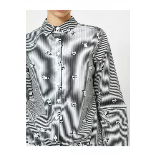Рубашка Koton, Цвет: Серый, Размер: 36, изображение 5