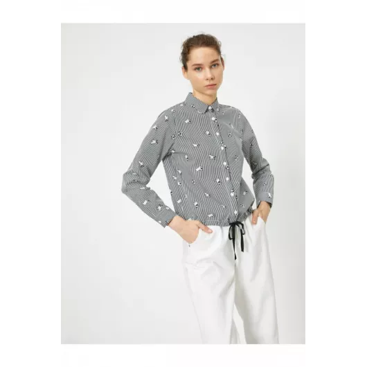Рубашка Koton, Цвет: Серый, Размер: 36, изображение 2