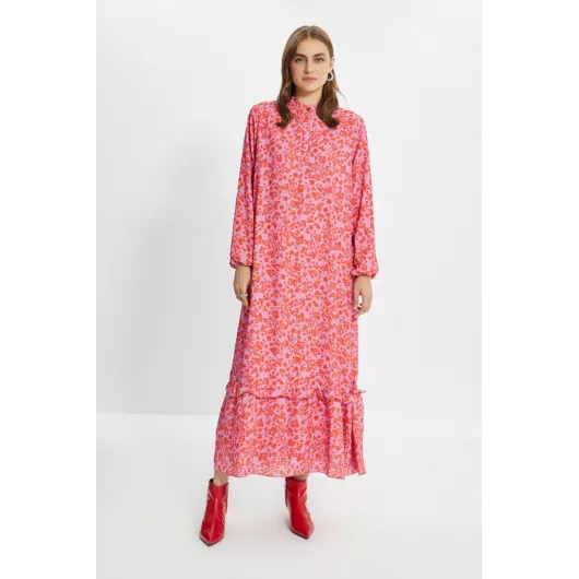 Платье TRENDYOL MODEST, Цвет: Розовый, Размер: 36