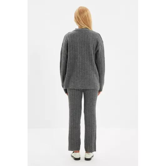 Кардиган и брюки TRENDYOLMILLA, Цвет: Антрацит, Размер: M, изображение 5