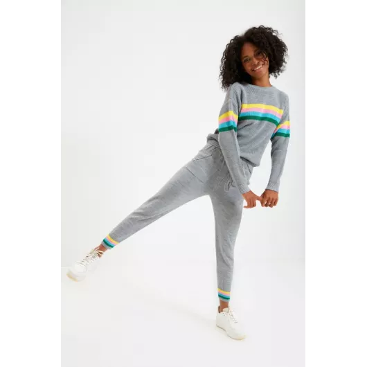 Комплект свитер и брюки TRENDYOLMILLA, Цвет: Серый, Размер: M