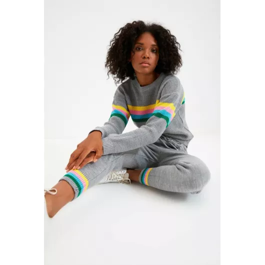 Комплект свитер и брюки TRENDYOLMILLA, Цвет: Серый, Размер: M, изображение 2