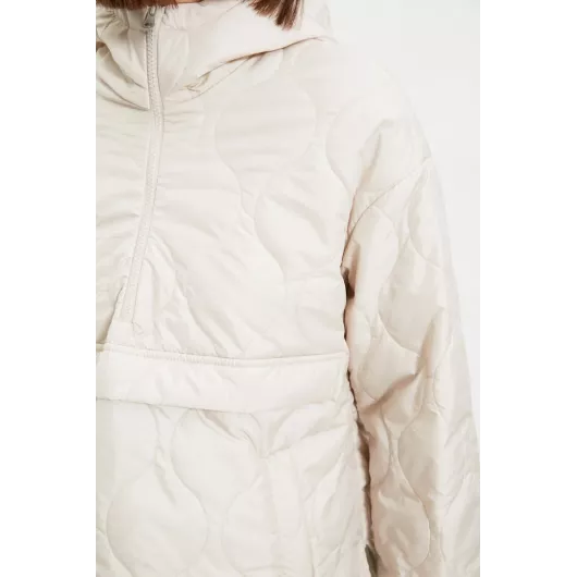 Куртка-пуховик TRENDYOLMILLA, Цвет: Бежевый, Размер: S, изображение 3