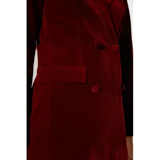 Пиджак TRENDYOLMILLA, Цвет: Бордовый, Размер: 40, изображение 4
