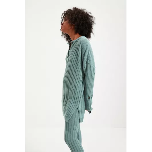 Комплект свитер и брюки TRENDYOLMILLA, Цвет: Бирюзовый, Размер: M, изображение 2