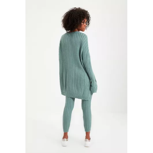 Комплект свитер и брюки TRENDYOLMILLA, Цвет: Бирюзовый, Размер: M, изображение 5