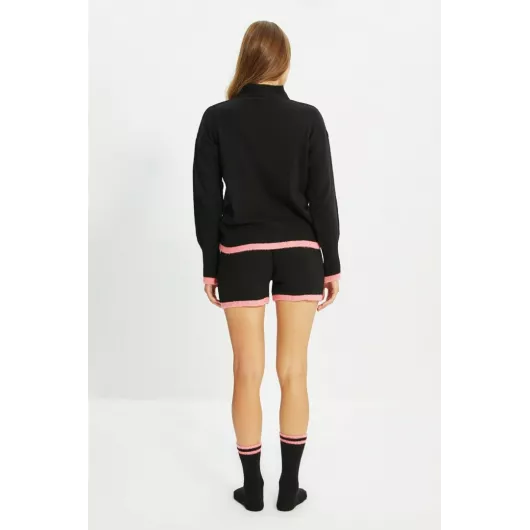 Комплект-свитер,шорты и носки TRENDYOLMILLA, Цвет: Черный, Размер: M, изображение 5