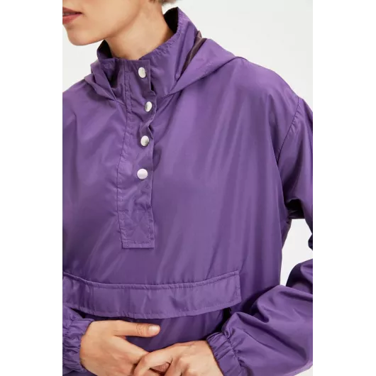 Куртка TRENDYOLMILLA, Цвет: Сиреневый, Размер: M, изображение 4
