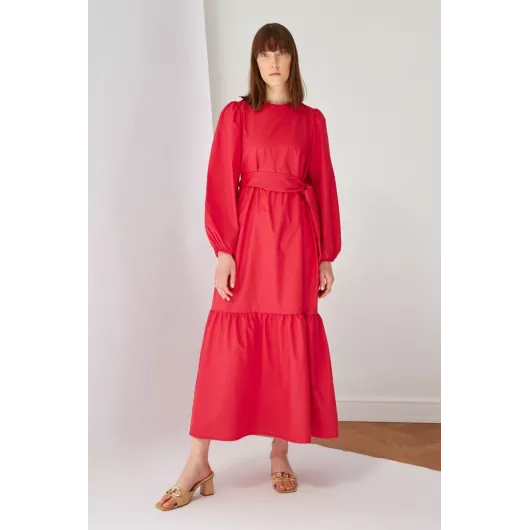 Платье TRENDYOL MODEST, Цвет: Красный, Размер: 36, изображение 3