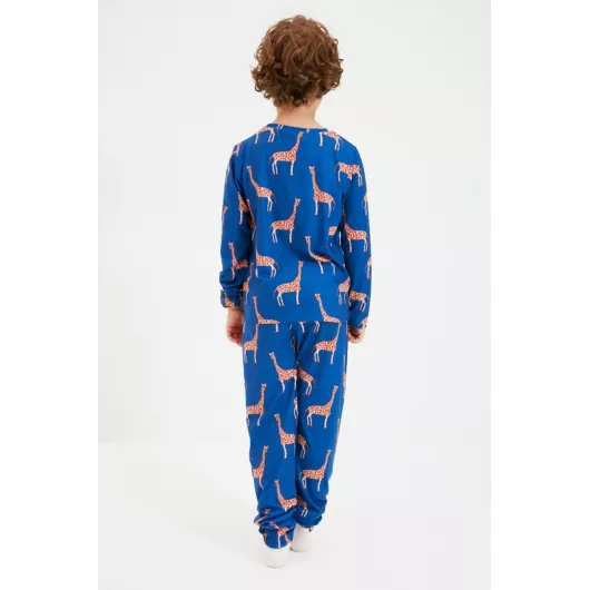 Пижама TRENDYOLKIDS TRENDYOL KIDS TRENDYOLKIDS, Цвет: Темно-синий, Размер: 4-5 лет, изображение 4