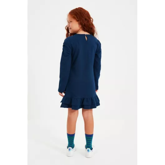 Платье TRENDYOLKIDS, Цвет: Темно-синий, Размер: 6-7 лет, изображение 5