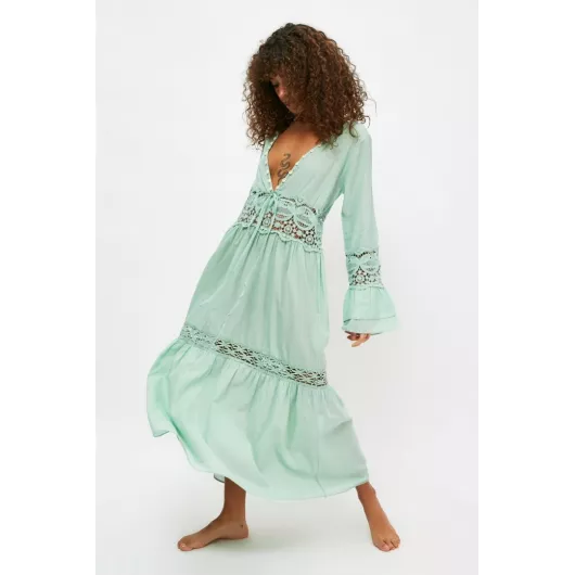 Пляжное платье TRENDYOLMILLA, Цвет: Зеленый, Размер: 36