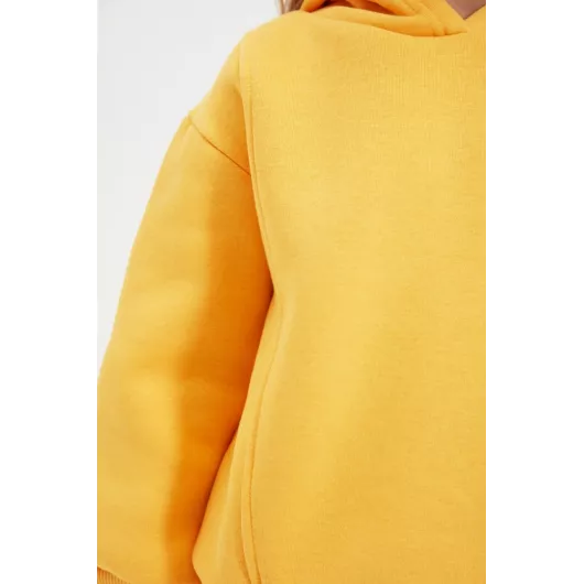 Свитшот толстый TRENDYOLKIDS, Цвет: Желтый, Размер: 4-5 лет, изображение 3