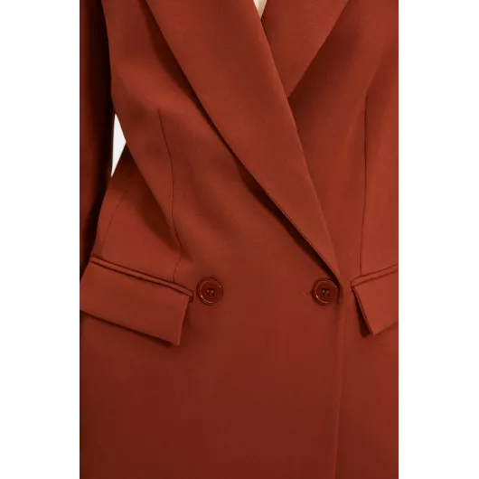 Пиджак TRENDYOLMILLA, Цвет: Коричневый, Размер: 38, изображение 4