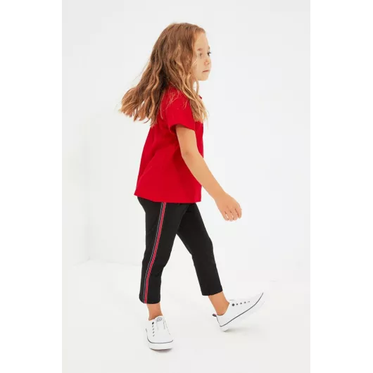 Leggings TRENDYOLKIDS, Reňk: Gara, Ölçeg: 3-4 ýaş