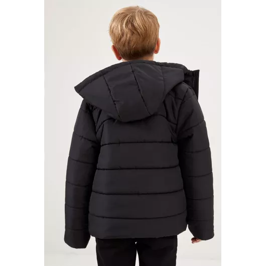 Куртка DeFacto, Цвет: Черный, Размер: 7-8 лет, изображение 4