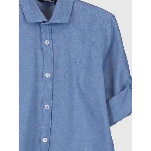 Рубашка LC Waikiki, Цвет: Синий, Размер: 12-13 лет, изображение 3